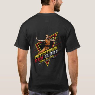 Chemise T-Shirt Black Red Cloud Kung Fu Club