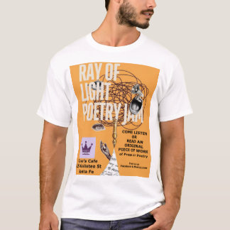 Chemise T-shirt blanche Ray of Light Poetry Jam