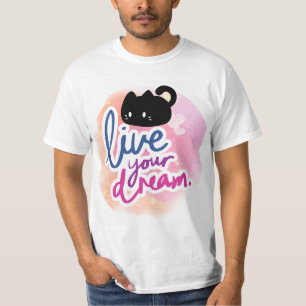 Chemise T-shirt chat et joli design