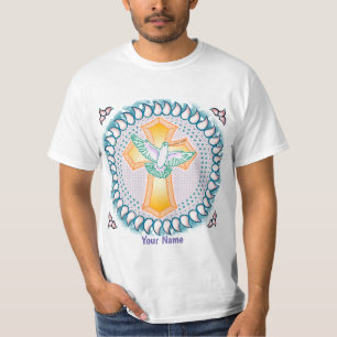 Chemise T-shirt Croix Chrétienne Holy Dove