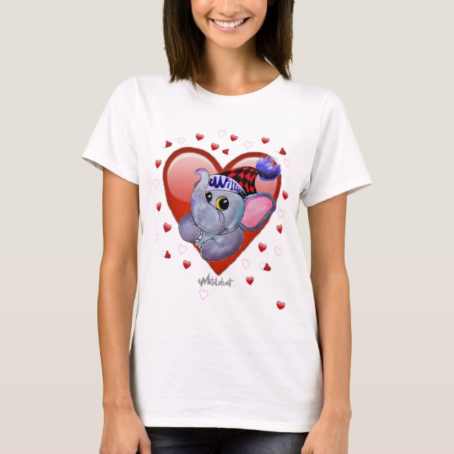 Chemise T-Shirt de base pour femmes Valentine Méta (Devant)