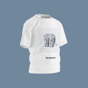 Chemise T-Shirt de Sharpener de mignonne main tiré