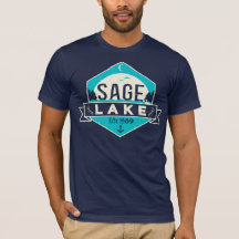 Chemise T-shirt Emblem de Sage Lake avec impressio