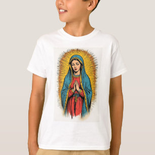 Chemise T-shirt Enfant Vierge Marie Rétro