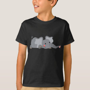 Chemise T-shirt Enfants Sneaky Elephant Carton mig