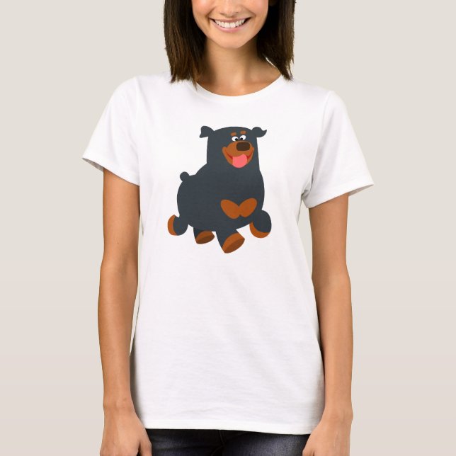 Chemise T-shirt femme Rottweiler (Devant)