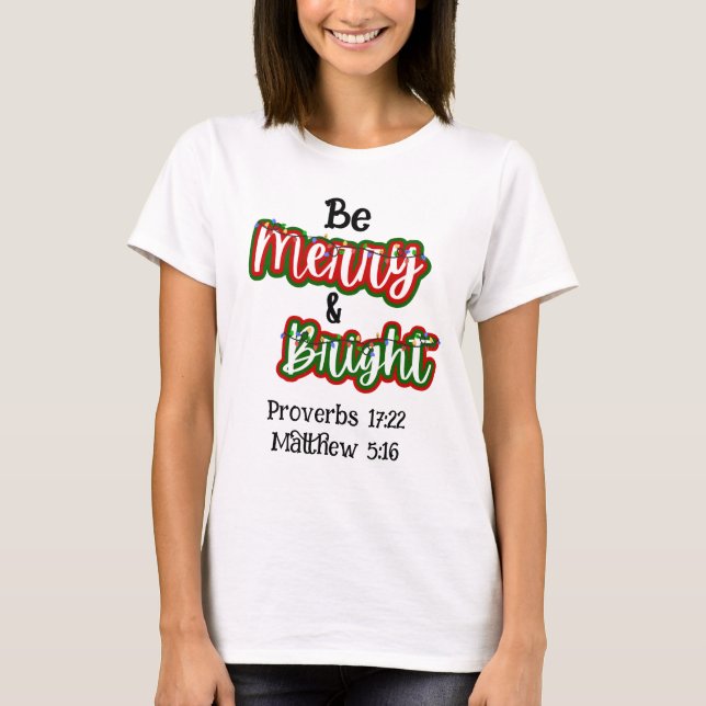 Chemise T-Shirt Merry & Bright (Devant)