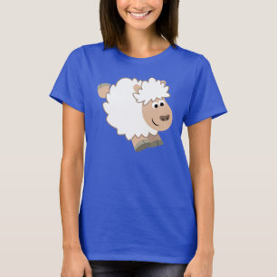 Chemise T-Shirt Mignonne en Cartoon Sheep Women