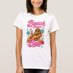 Chemise T-shirt pour femmes Beach Please Babe Été 