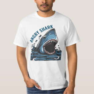 chemise t-shirt requin en colère