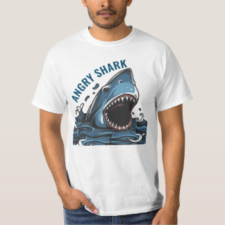 chemise t-shirt requin en colère