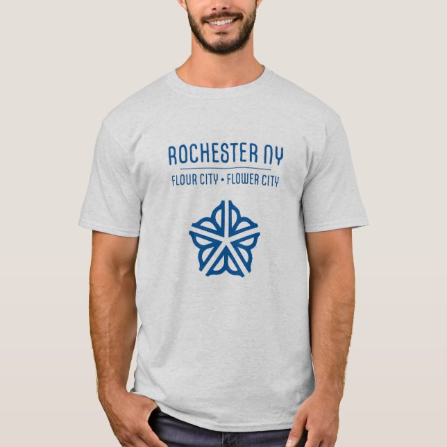 Chemise T-Shirt Rochester NY Flour City (Lumière) (Devant)