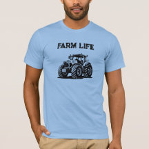 Chemise tracteur de vie à la ferme T-shirt de vie