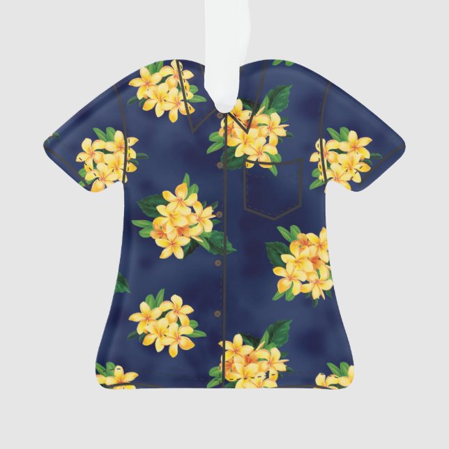 Chemise tropicale de Hawaïen de Plumeria de (devant)