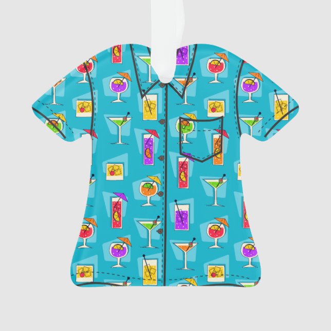 Chemise tropicale hawaïenne de boissons d'heure (devant)