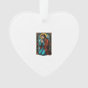 Chemise vectorielle de figure religieuse priant vi