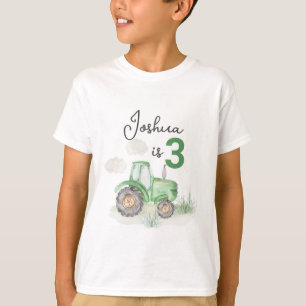 Chemise verte Thème T-Shirt - Fun de ferme