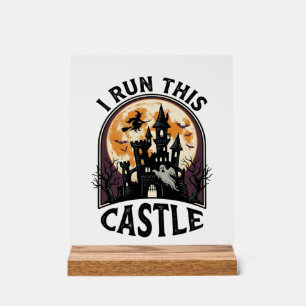 Chemise Vintage Château Ensorcelé Halloween Sorciè