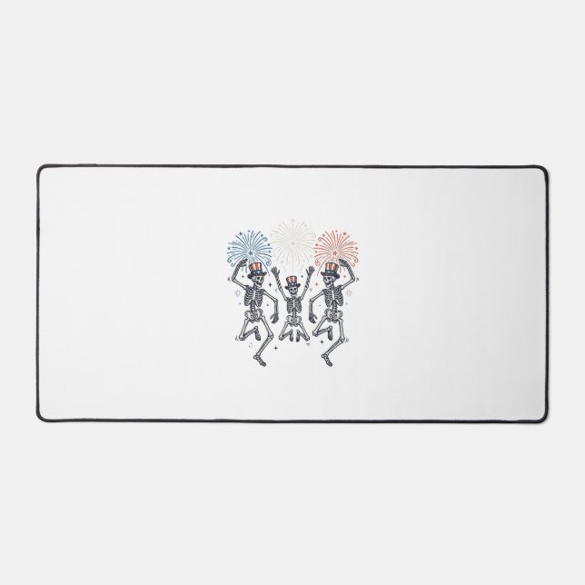 Chemise Vintage Feux d'Artifice Squelette Dansant  (Recto)