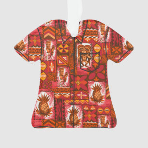 Chemise vintage hawaïenne de Tapa de Pomaika'i