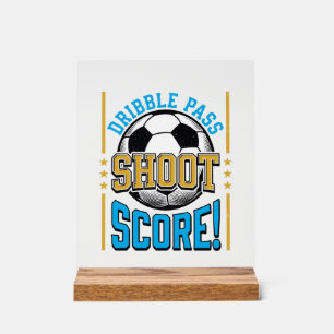 Chemise Vintage Soccer Dribble Pass Shoot Score De