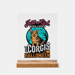 Chemises à gravure vintage Corgis et fille d'Hallo