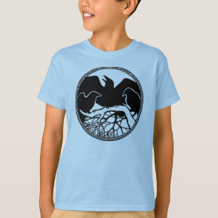 Chemises corbeaux pour enfants Corbeau d'art Sweat