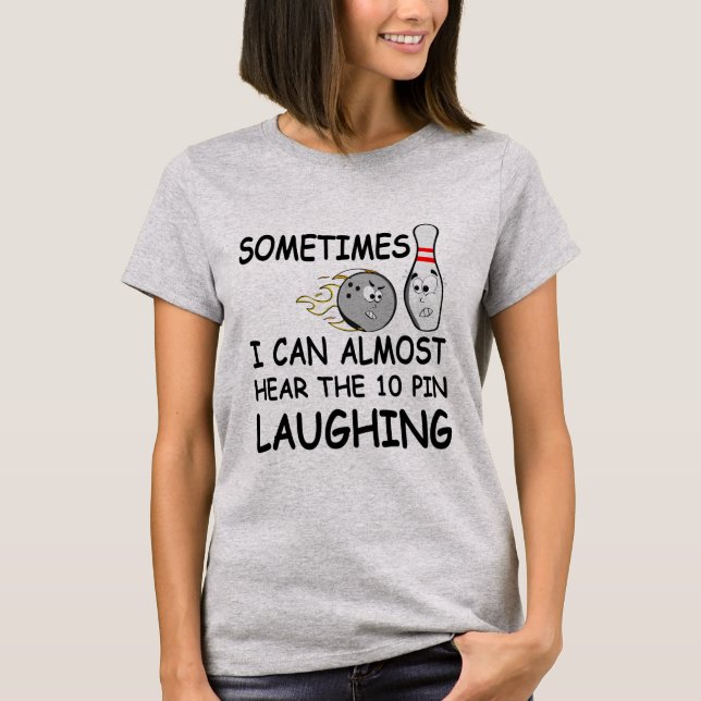 Chemises de bowling amusantes T-shirt Bowlers à di (Devant)
