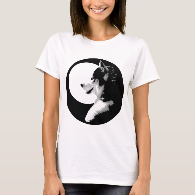 Chemises de chien Husky T-Shirt Husky Malamute (Devant)