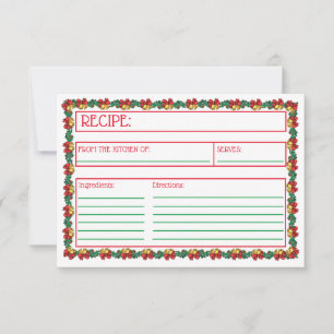 Chemises de Noël & Carte de recette Garland