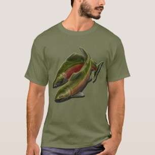 Chemises de pêche XXL Coho Saumon T-shirts hommes