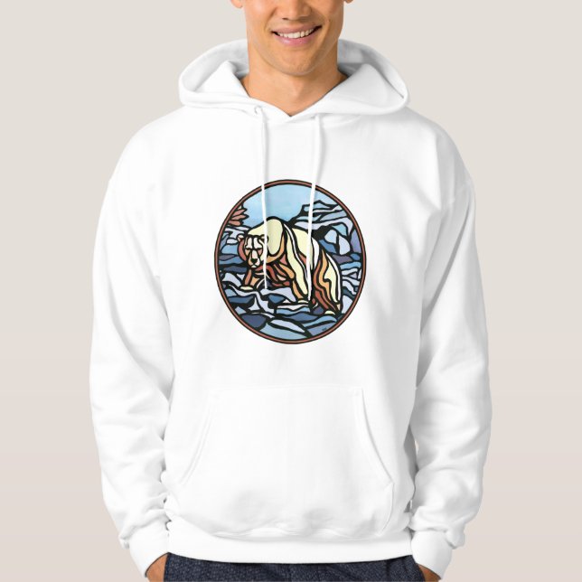 Chemises de sweat - shirt à capuche d'art d'ours (Devant)