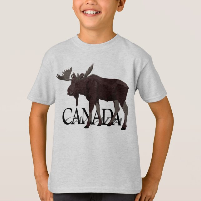 Chemises d'orignaux canadiennes Sweatshirts canadi (Devant)