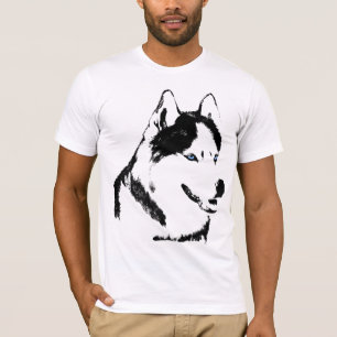 Chemises Husky, T-shirt de l'artiste Wolf Husky, C