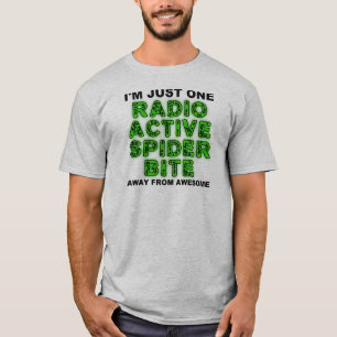 Chemises T-Shirt Radioactives Spider Bite Drôle