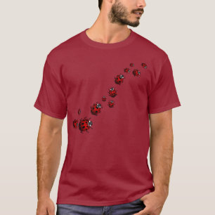 Chemises unisexes de coccinelle de T-shirts de