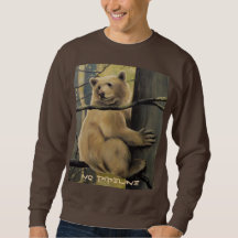 Chemises unisexes d'ours d'esprit de sweatshirt