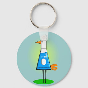 Chemist "Beeker Bird" Gifts Keychain