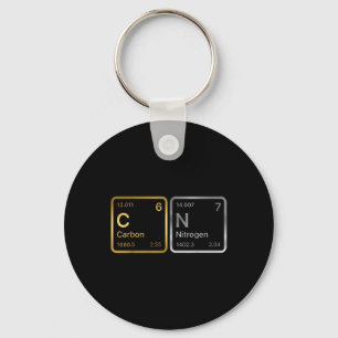 Chemist Biochemist Funny Lab Technician 67 Carbon Keychain