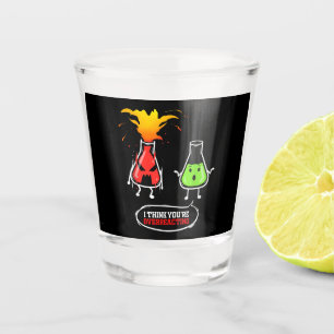 Chemist   Chemical Lab Chemistry You Are Overreact Shot Glass