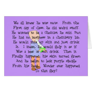 Chemist Gifts--Story Art "The Mad Scientist"