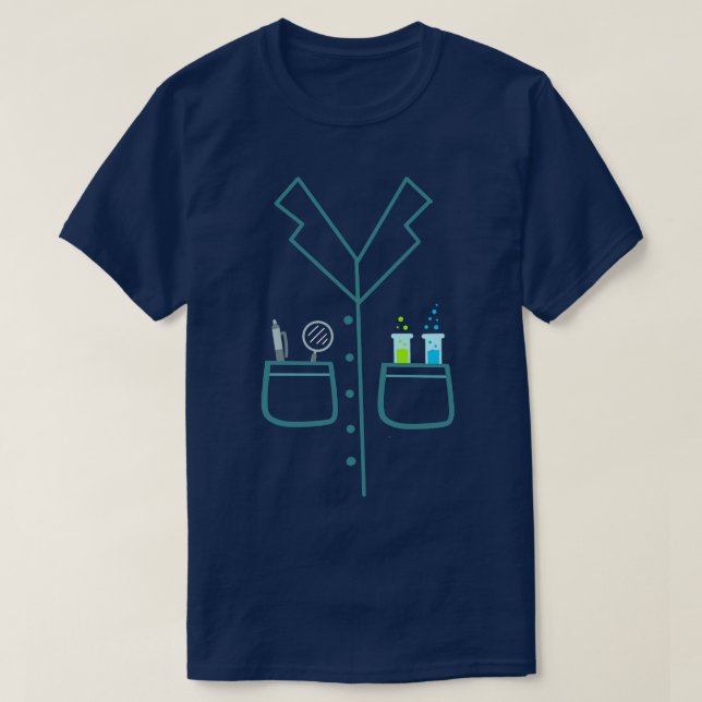 Chemist Halloween Costume T-Shirt (Design Front)
