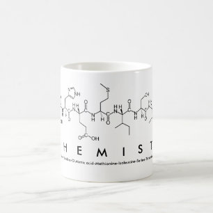 Chemist peptide word mug