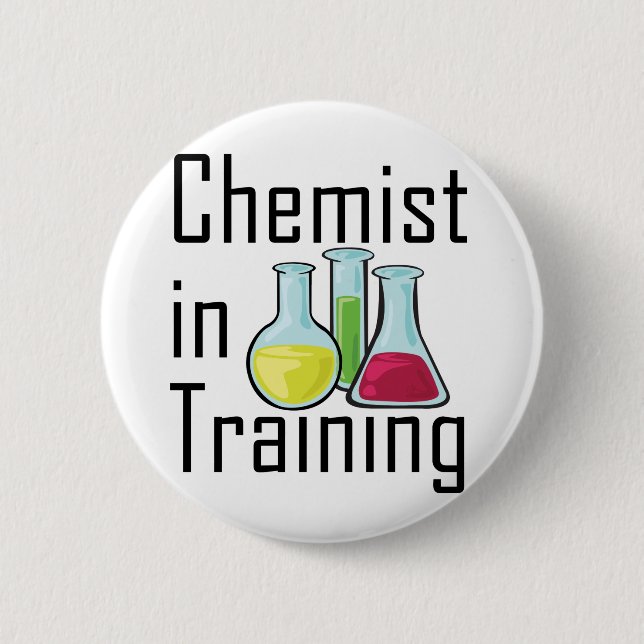 Chemist student chemistry kid 2 inch round button (Front)