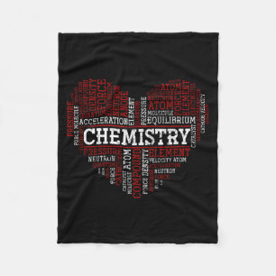 Chemist Valentines Day Gift Science Chemistry Fleece Blanket