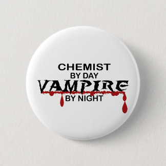 Chemist Vampire by Night 2 Inch Round Button