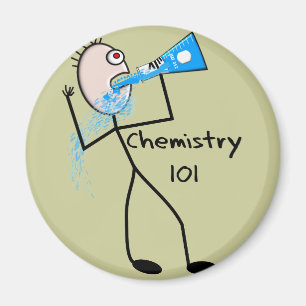 Chemistry 101 Stickman Design Funny Gifts Magnet