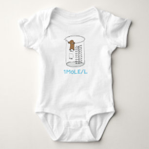 Chemistry 1 Mole per Litre for Mole or Avogadro's  Baby Bodysuit