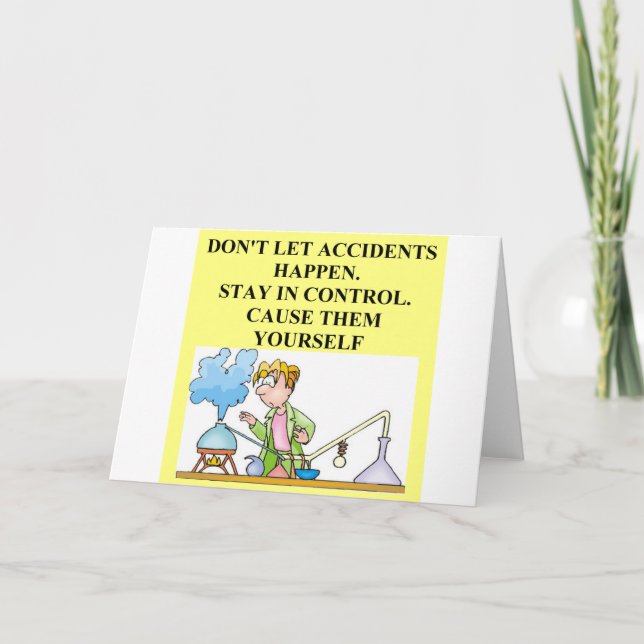 chemistry accidents card (Front)