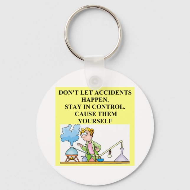 chemistry accidents keychain (Front)